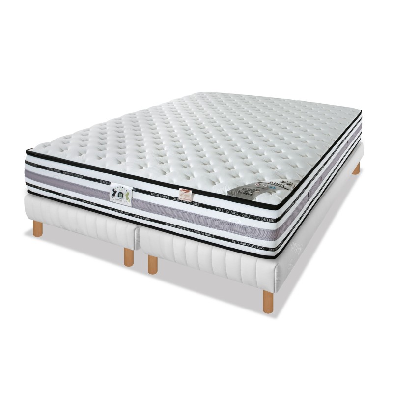 ENSEMBLE LE PLAZA LUXE - Matelas 2 places + 2 Sommiers